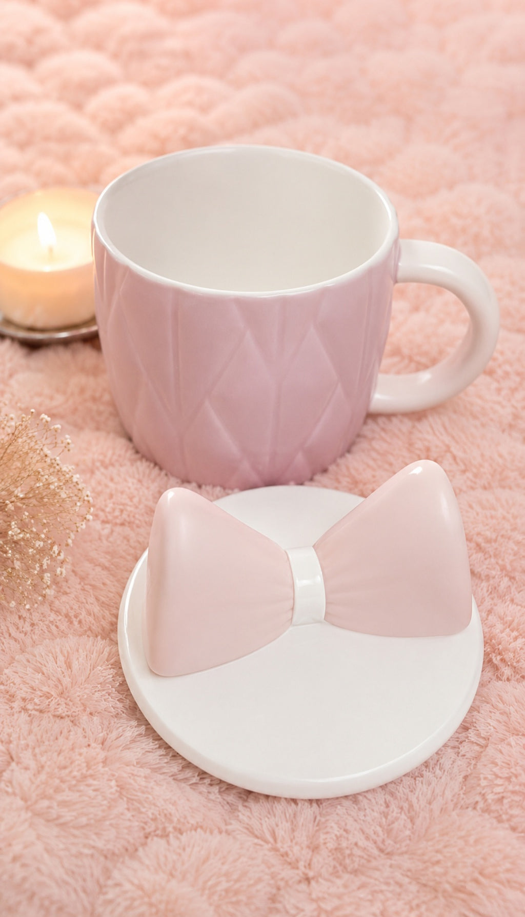 Blush Bow Mug 🎀