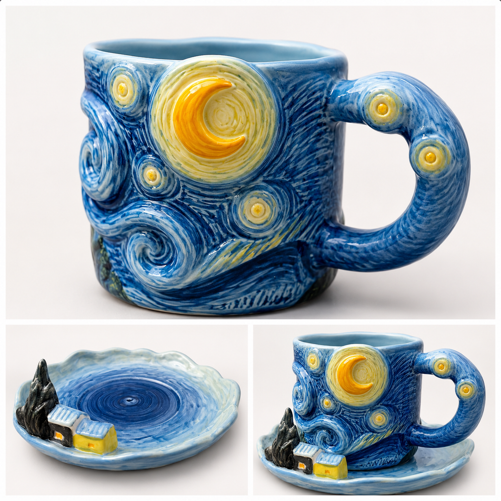 Starry night cup 🌃🌙