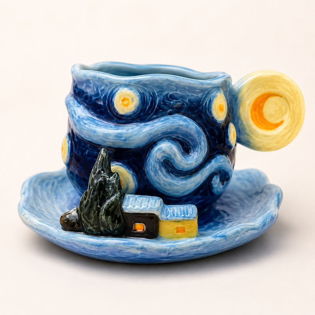 Starry night cup 🌃🌙