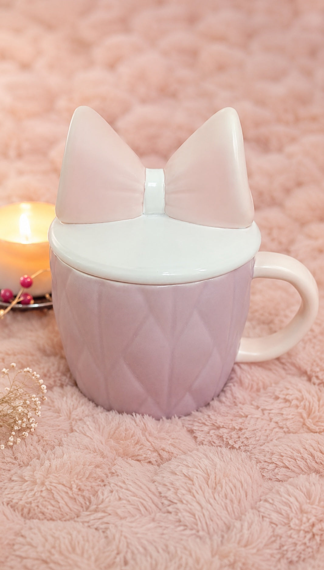 Blush Bow Mug 🎀