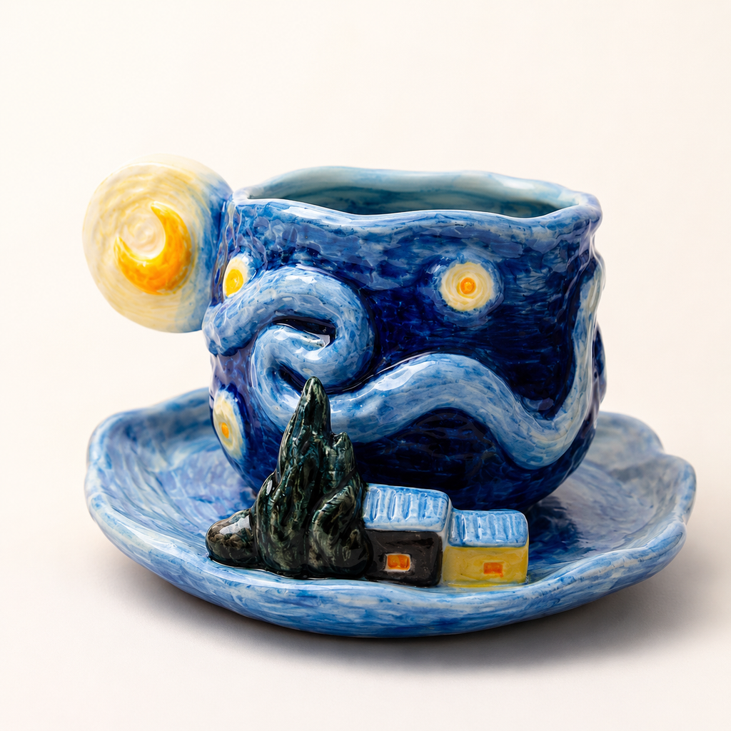Starry night cup 🌃🌙